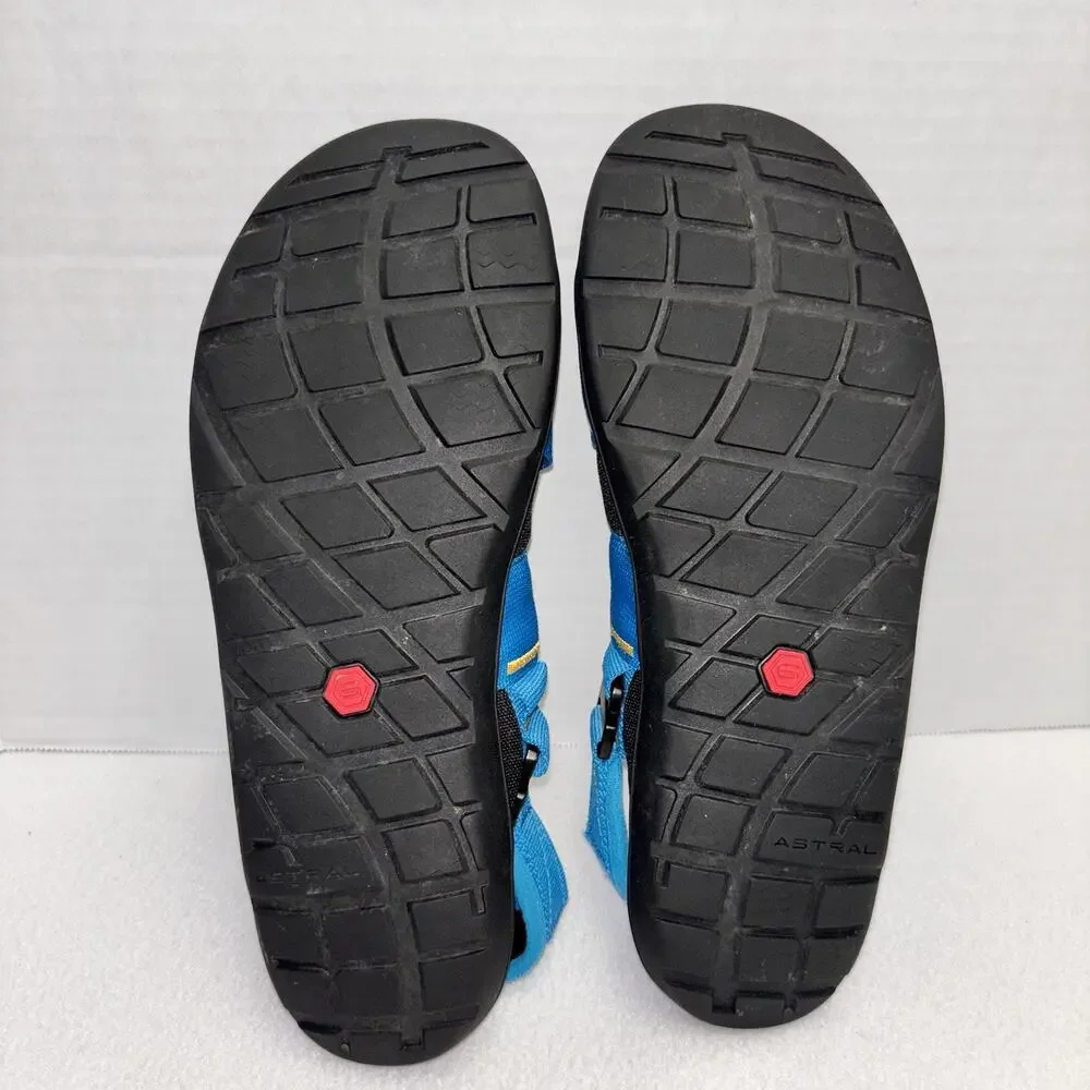 Astral PFD Water Blue Sandals Mens 9 m River Rafting NC522U1 Buckle Shoes Great